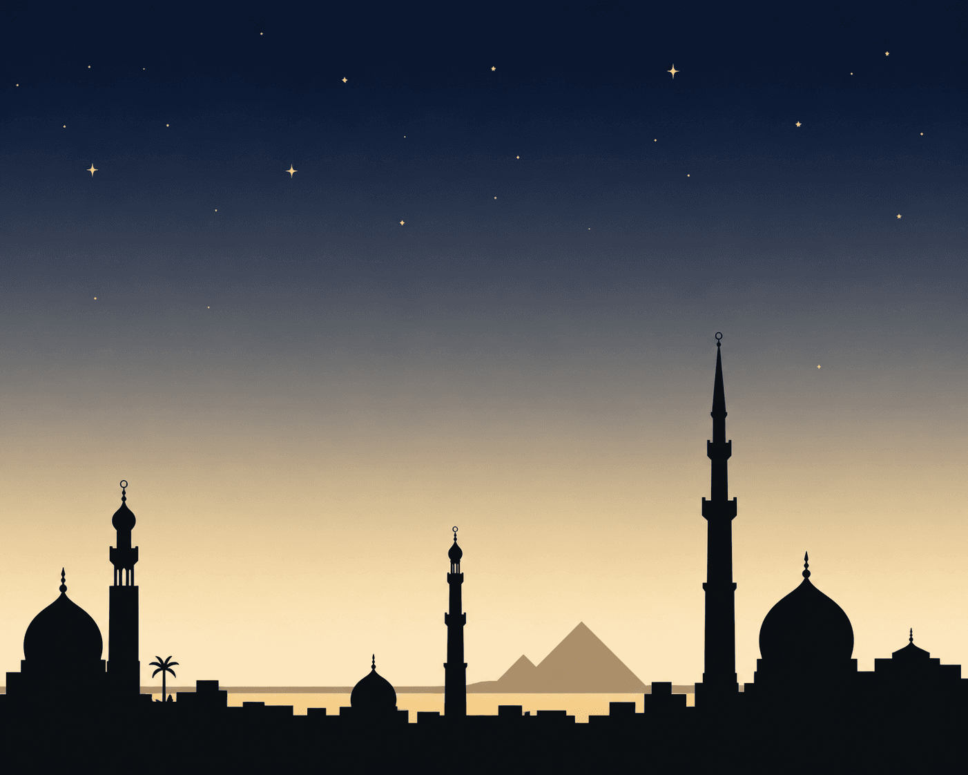 Geometric shape evoking a pyramid and an orbit