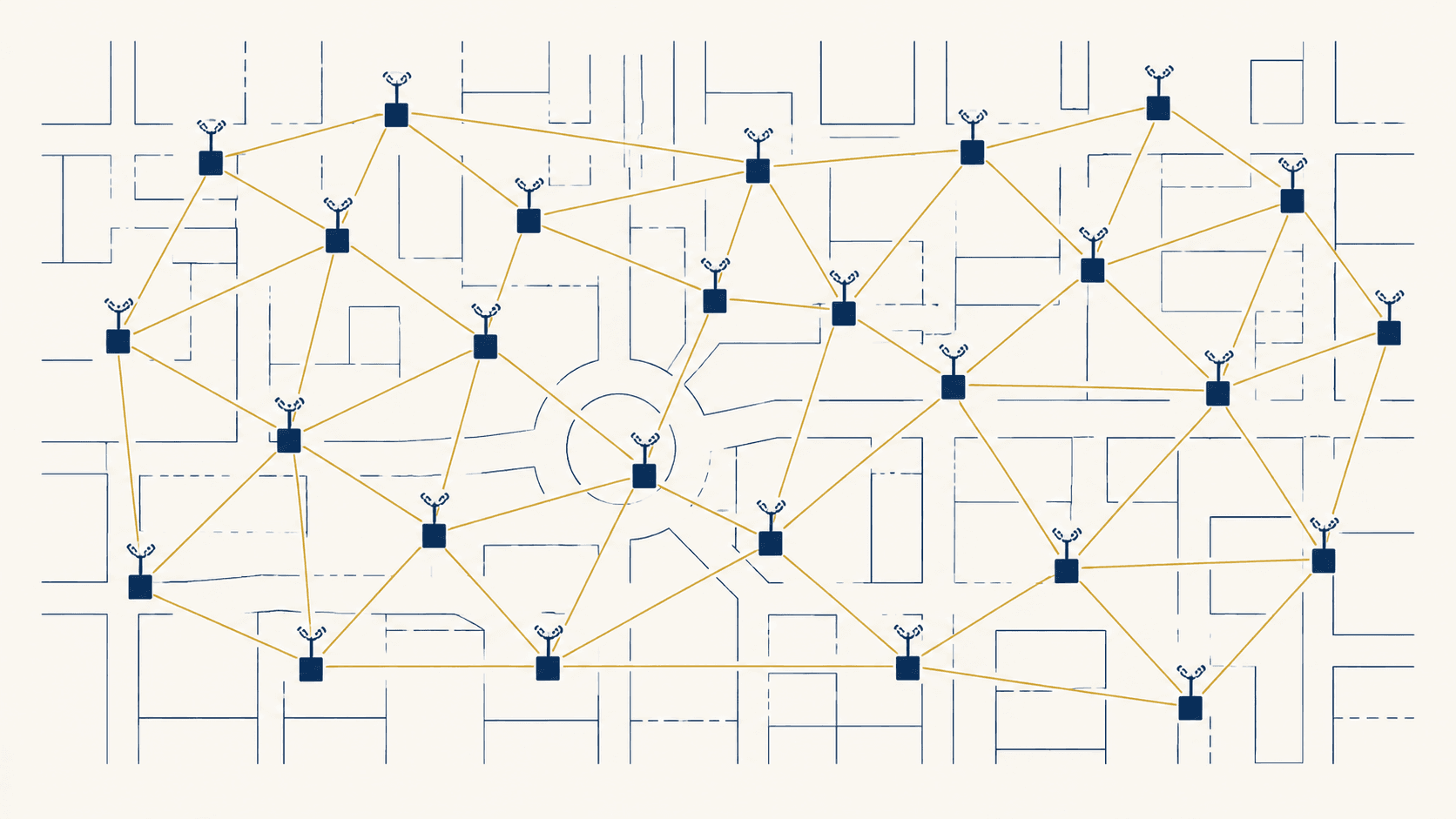 IoT and connected sensors illustration